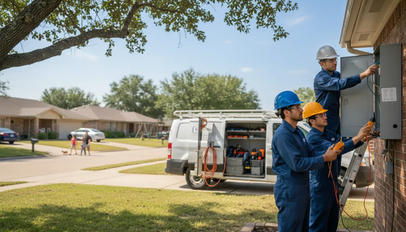 Certified electrician providing emergency electrical services in Wilson, TX